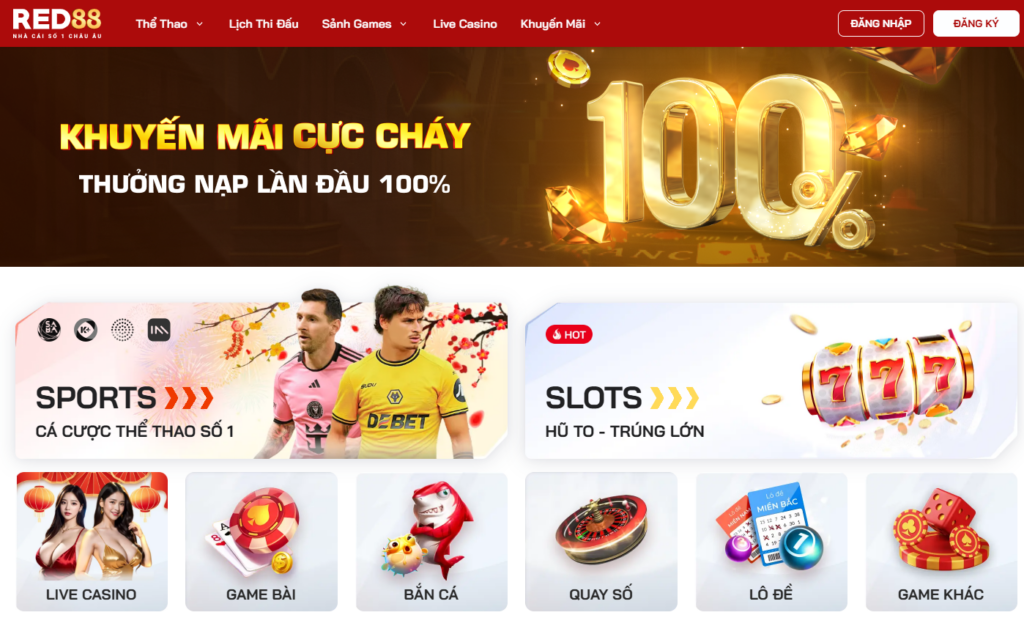 Cá cược thể thao red88 3 Hướng dẫn tham gia cá cược thể thao tại Red88